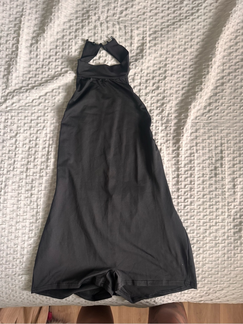 Black Halter Women’s One-Piece Romper